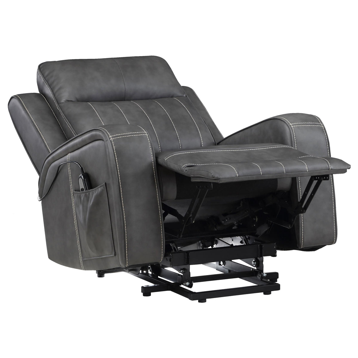 Raelynn Power Recliner in Grey - Coaster Furniture