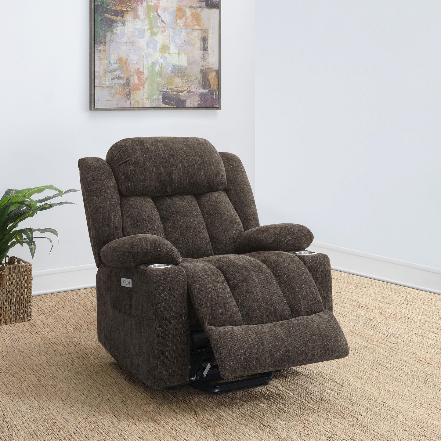 Houston Power Recliner - Dark Brown