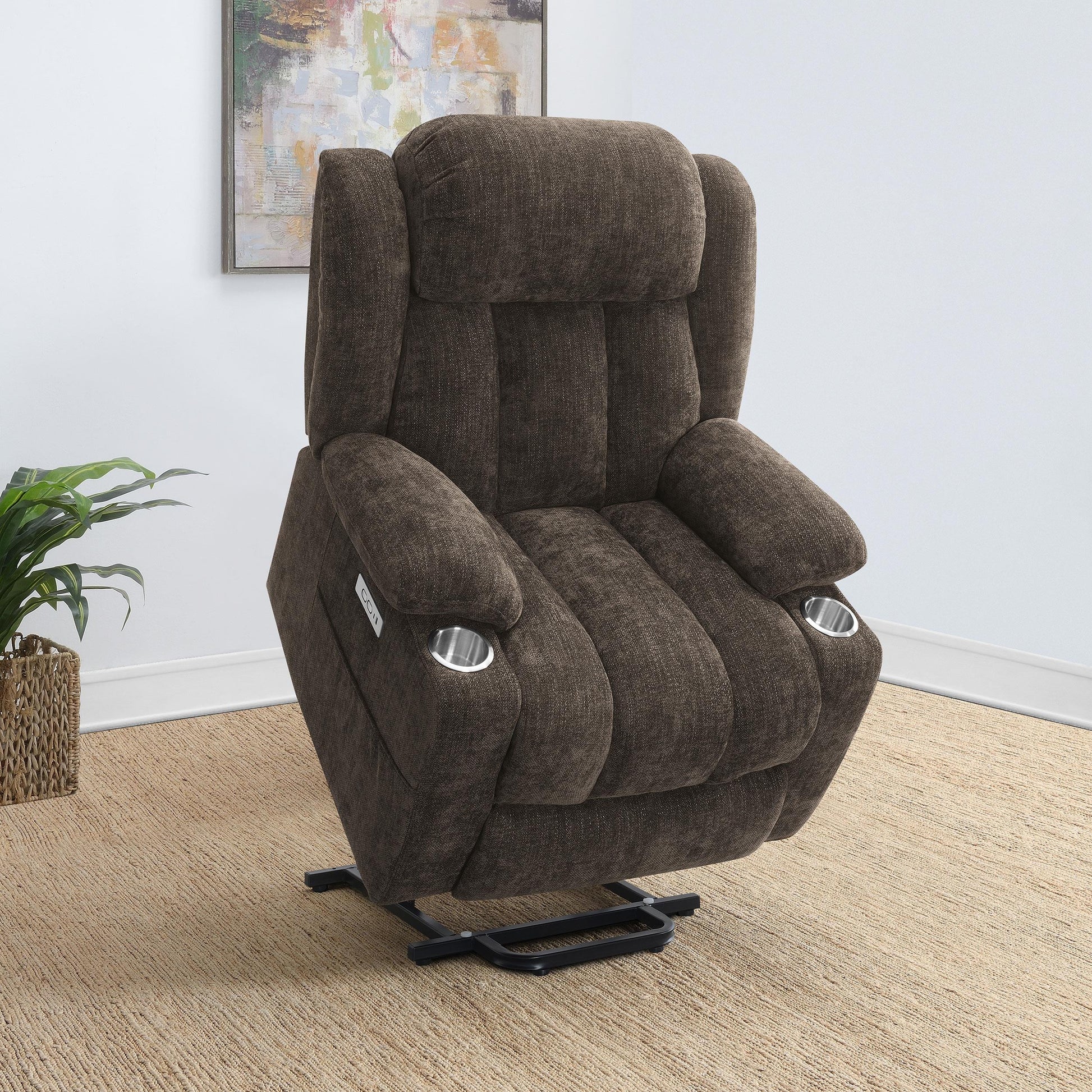 Houston Power Recliner - Dark Brown