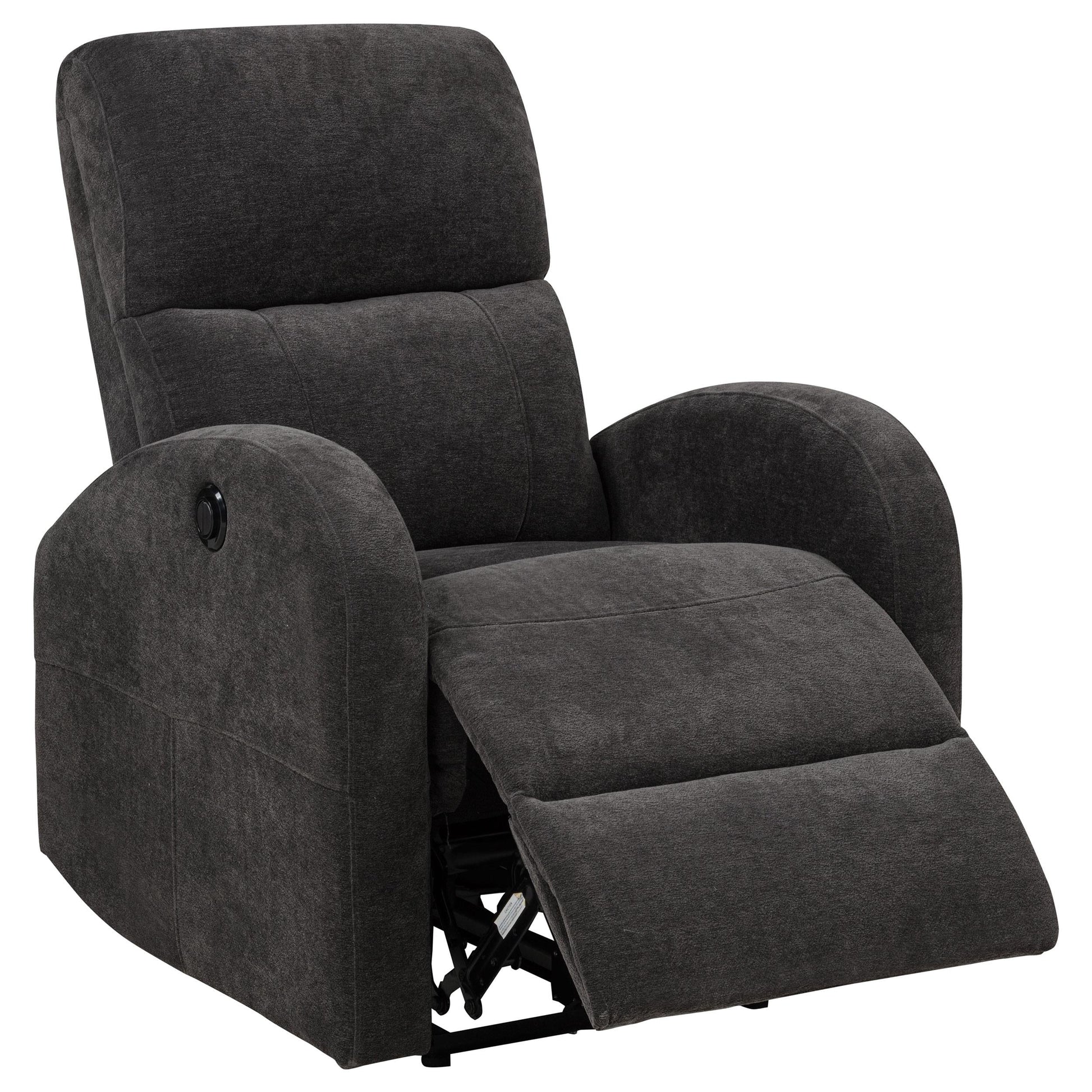 Grant Power Recliner - Charcoal Grey