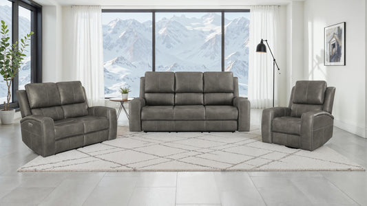 Brickston Power Sofa Set in Charcoal - Coaster Furniture