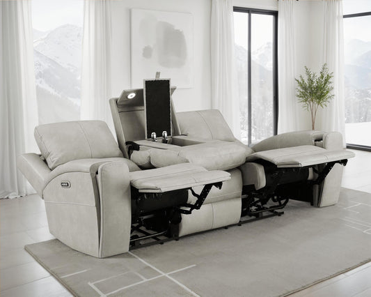 Brickston Power Reclining Sofa in Charcoal - Coaster Furniture