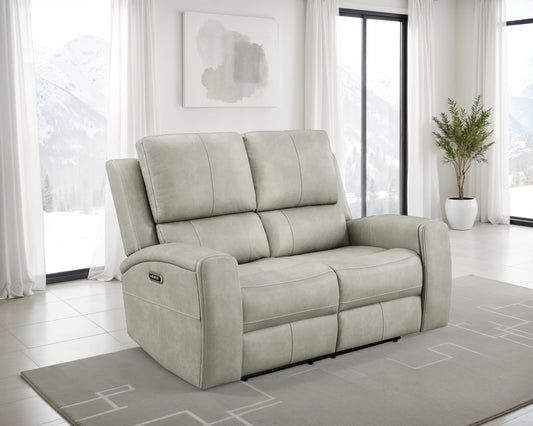 Brickston Power Reclining Loveseat in Charcoal - Coaster Furniture