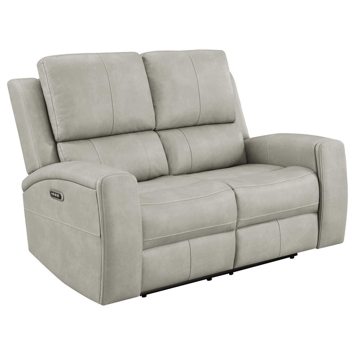 Brickston Power Reclining Loveseat in Charcoal - Coaster Furniture