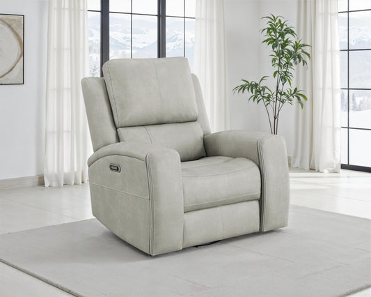 Brickston Power Recliner in Charcoal - Coaster Furniture