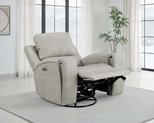 Brickston Power Recliner in Charcoal - Coaster Furniture
