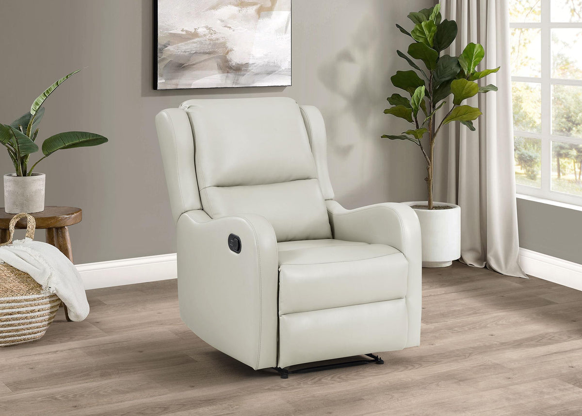 Kelsey Recliner in Ivory - Coaster Furniture