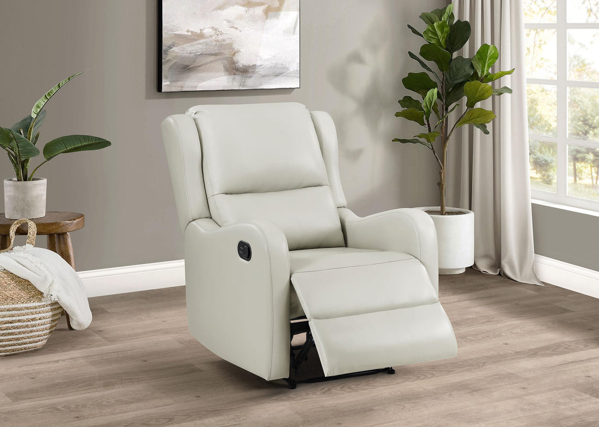 Kelsey Recliner in Ivory - Coaster Furniture