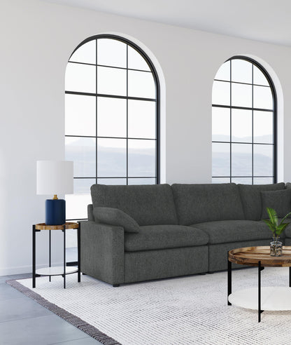 Collins Armless Chair - Dark Grey