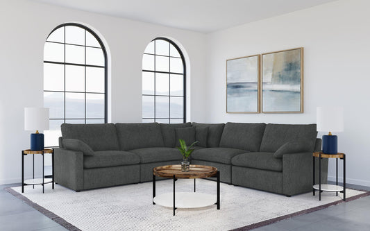 Collins Modular Power Sectional in Dark Grey - Coaster Furniture