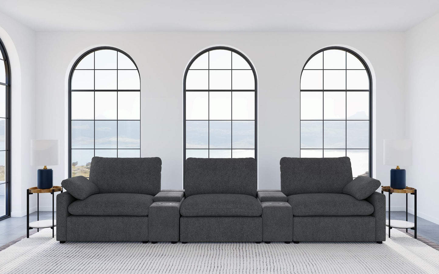Collins Pwr Theatre 5-Piece Set - Dark Grey