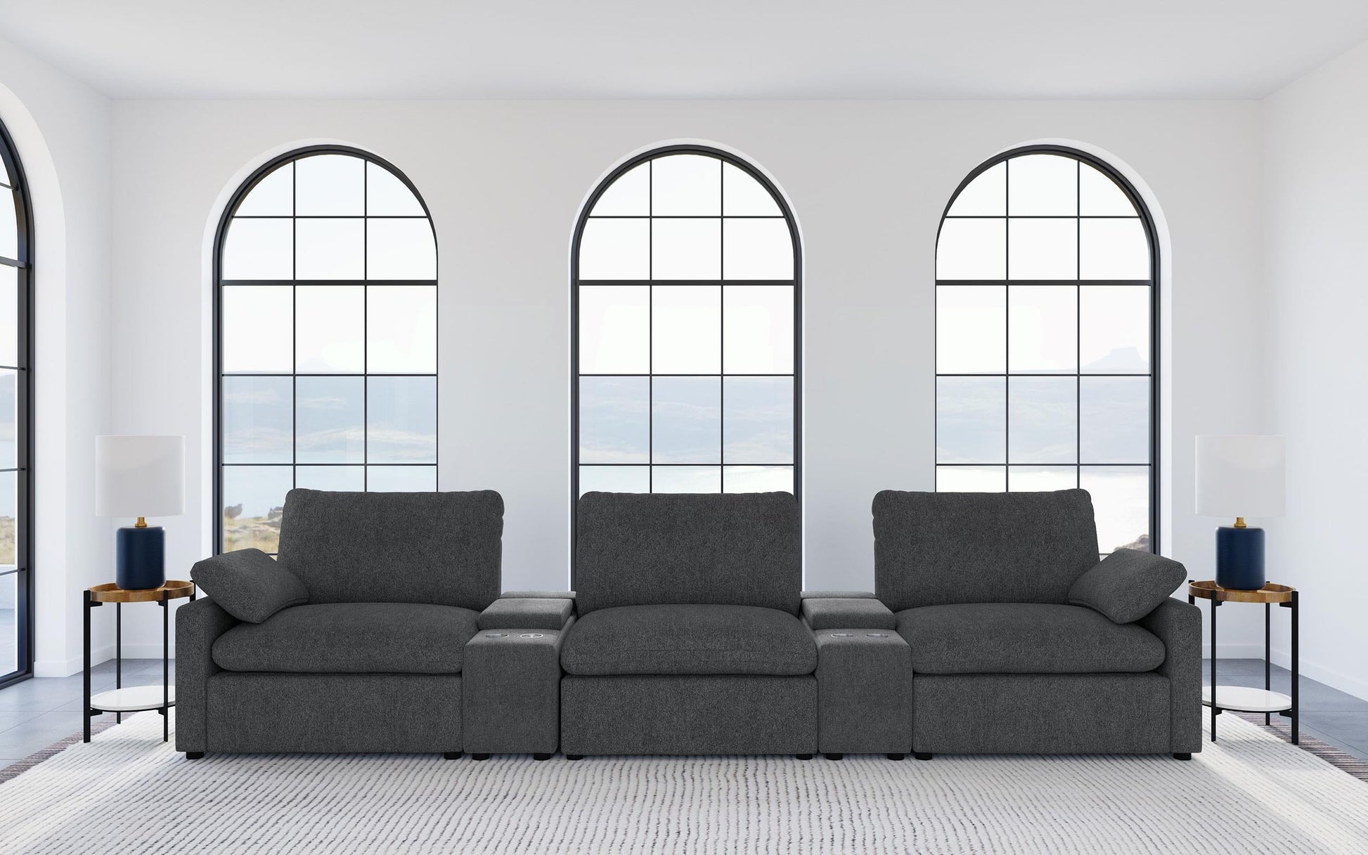 Collins Pwr Theatre 5-Piece Set - Dark Grey