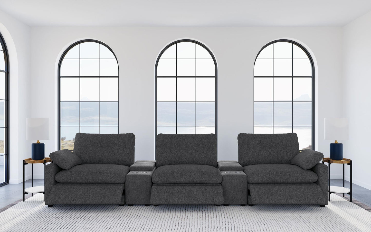 Collins Pwr Theatre 5-Piece Set - Dark Grey
