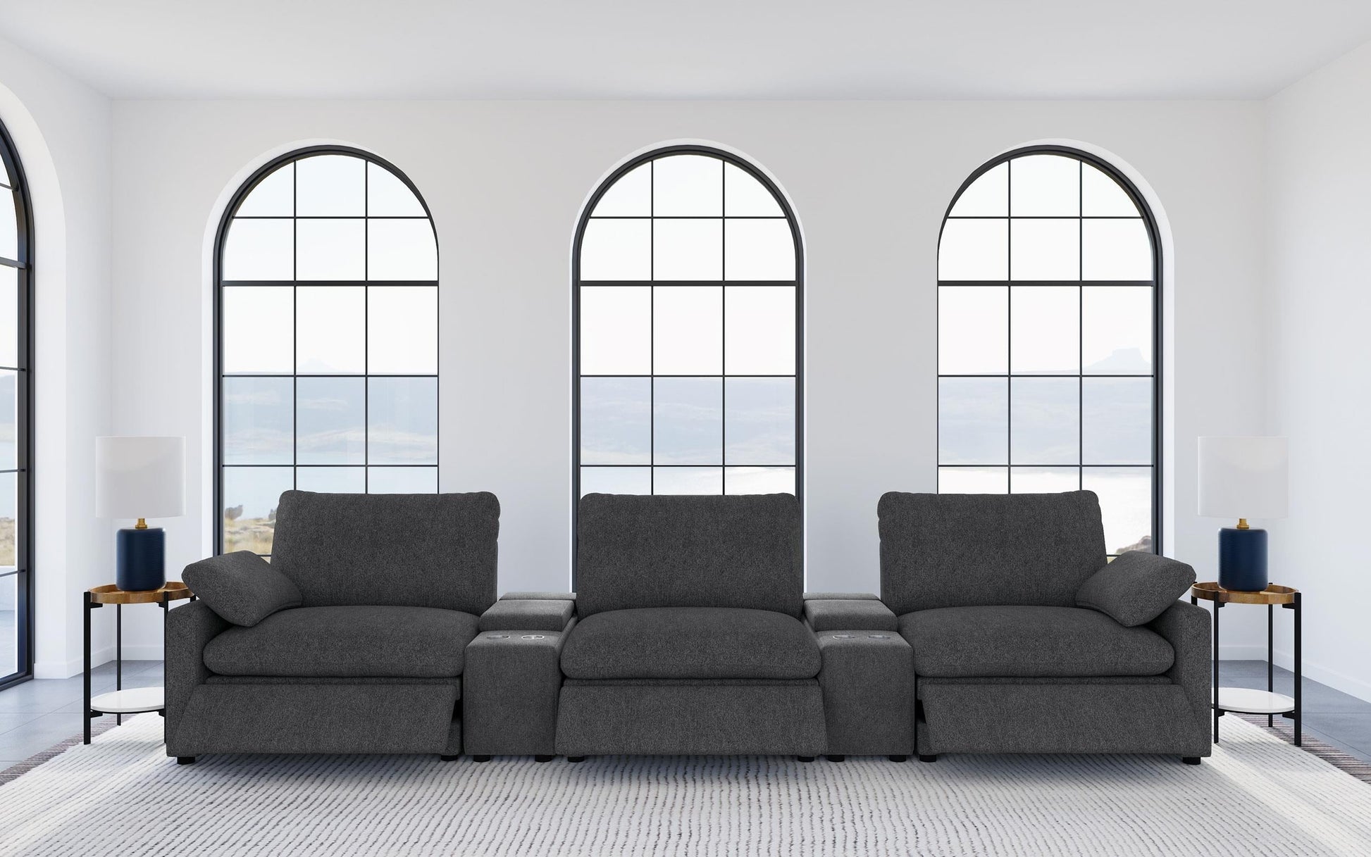 Collins Pwr Theatre 5-Piece Set - Dark Grey