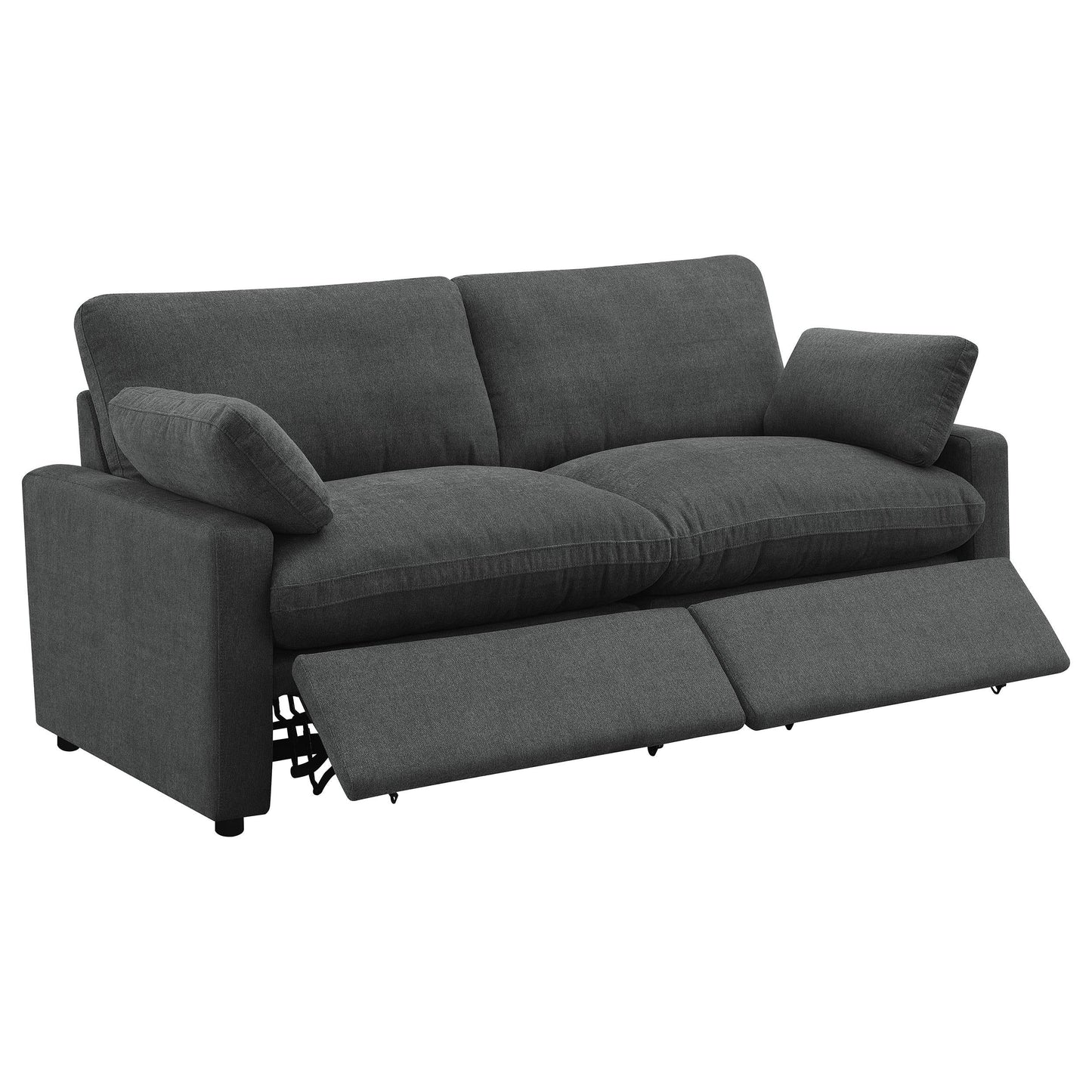 Collins Power Loveseat - Dark Grey