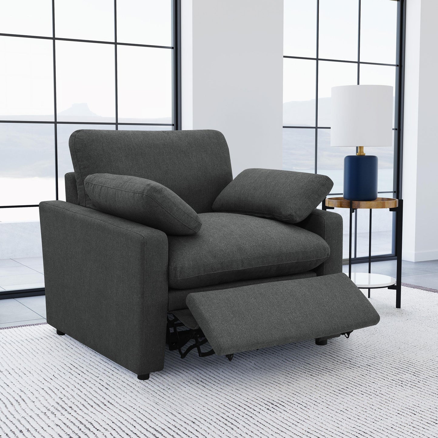 Collins Power Recliner - Dark Grey
