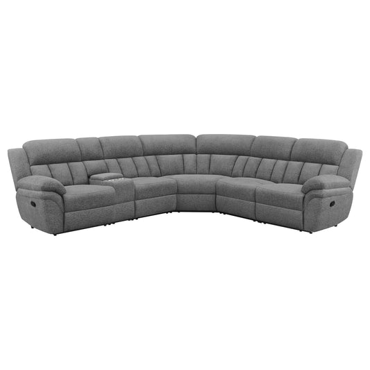 Bahrain Modular Reclining Sectional in Charcoal - Coaster Furniture
