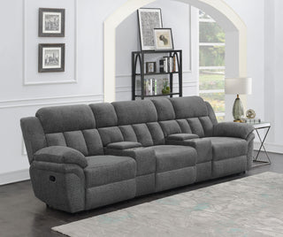Bahrain Theater Seating in Charcoal - Coaster Furniture