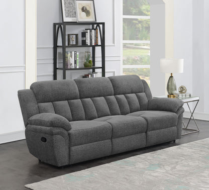 Bahrain Reclining Sofa in Charcoal - Coaster Furniture