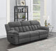 Bahrain Reclining Sofa in Charcoal - Coaster Furniture