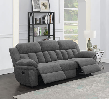 Bahrain Reclining Sofa in Charcoal - Coaster Furniture