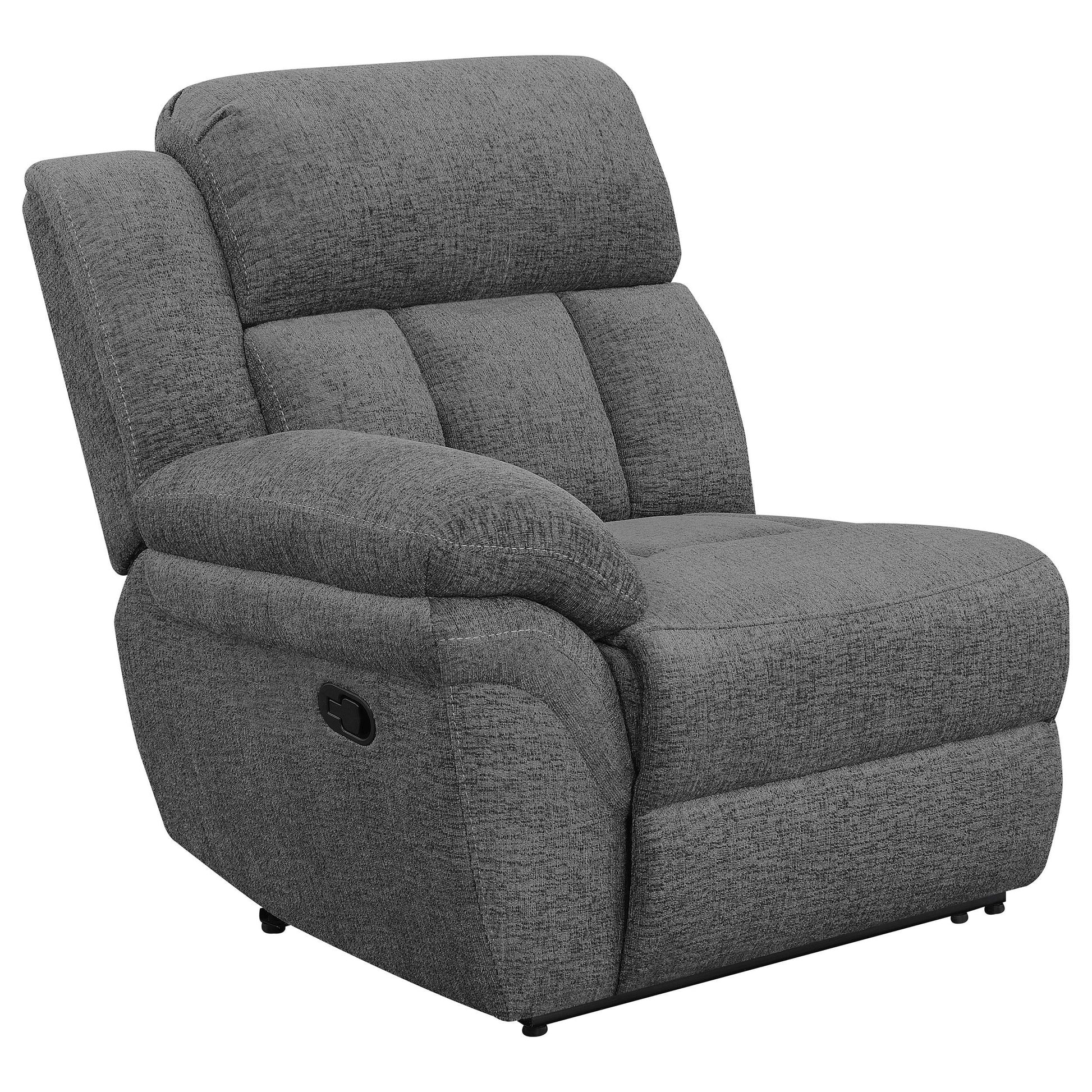 Bahrain Reclining Sofa in Charcoal - Coaster Furniture