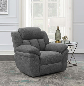 Bahrain Power Recliner in Charcoal - Coaster Furniture