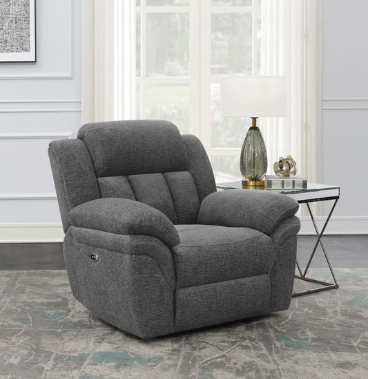 Bahrain Power Recliner in Charcoal - Coaster Furniture