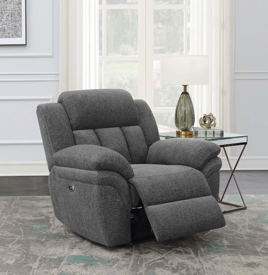 Bahrain Power Recliner in Charcoal - Coaster Furniture