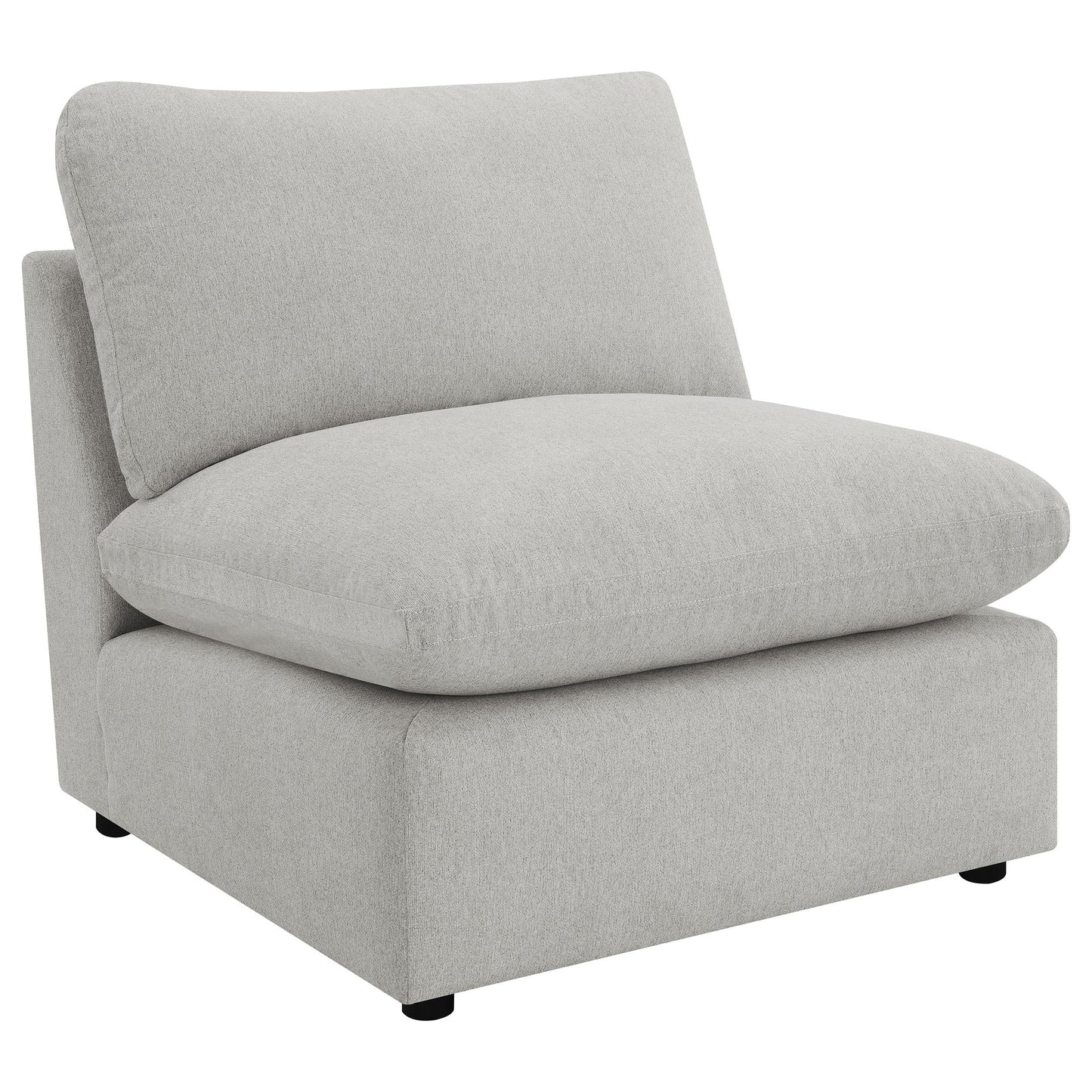 Collins Armless Chair - Grey