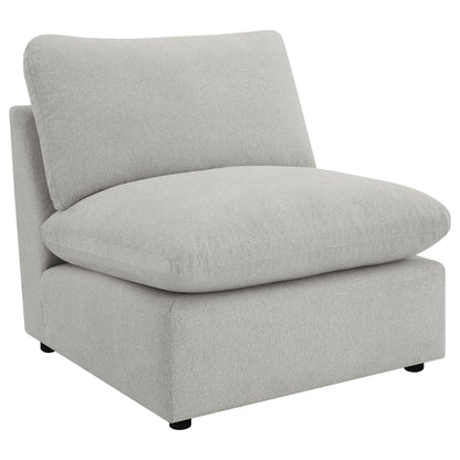 Collins Armless Chair - Grey