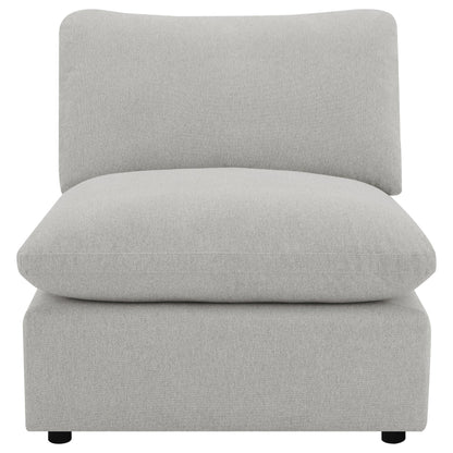 Collins Armless Chair - Grey