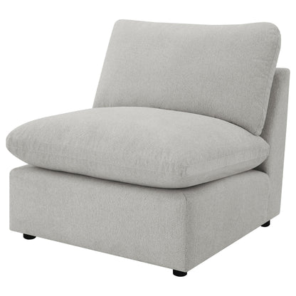 Collins Armless Chair - Grey