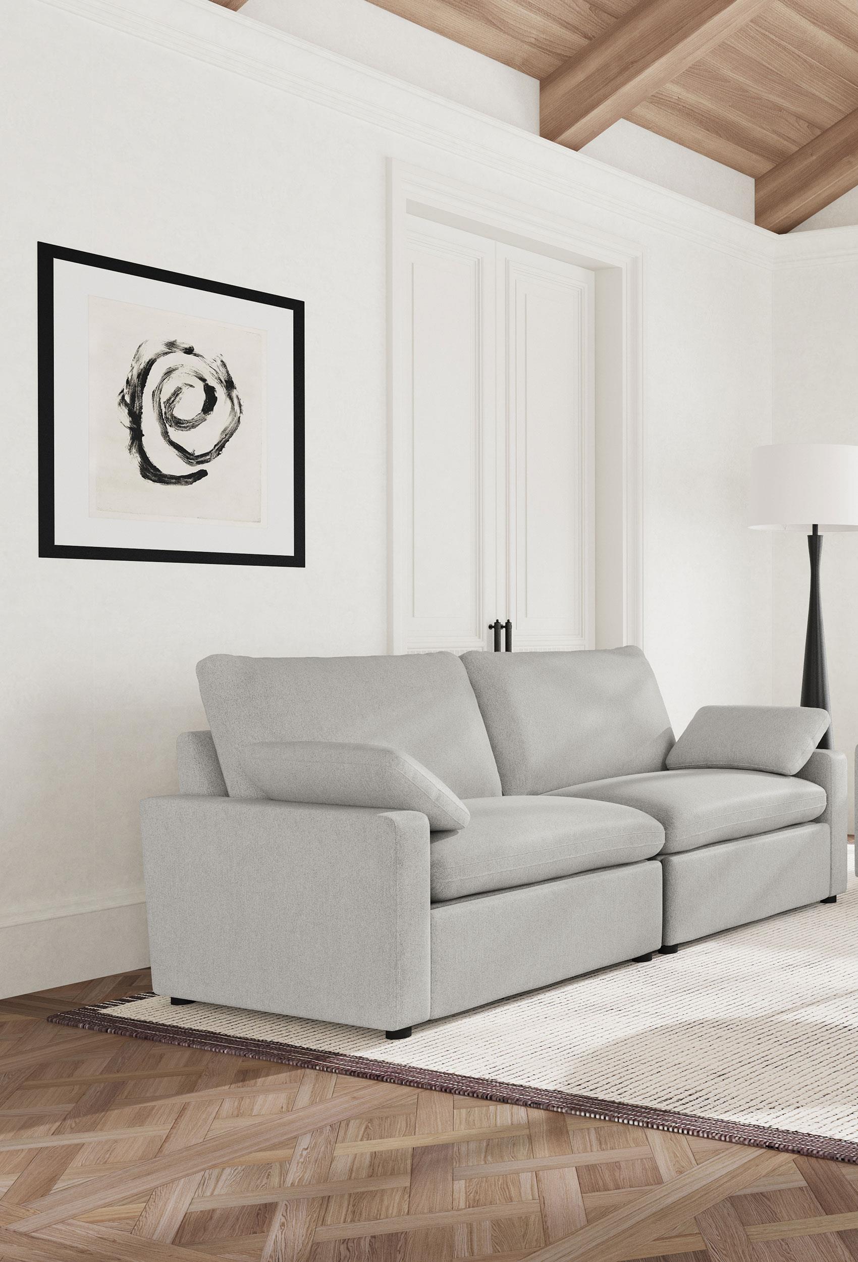 Collins Power Loveseat - Grey