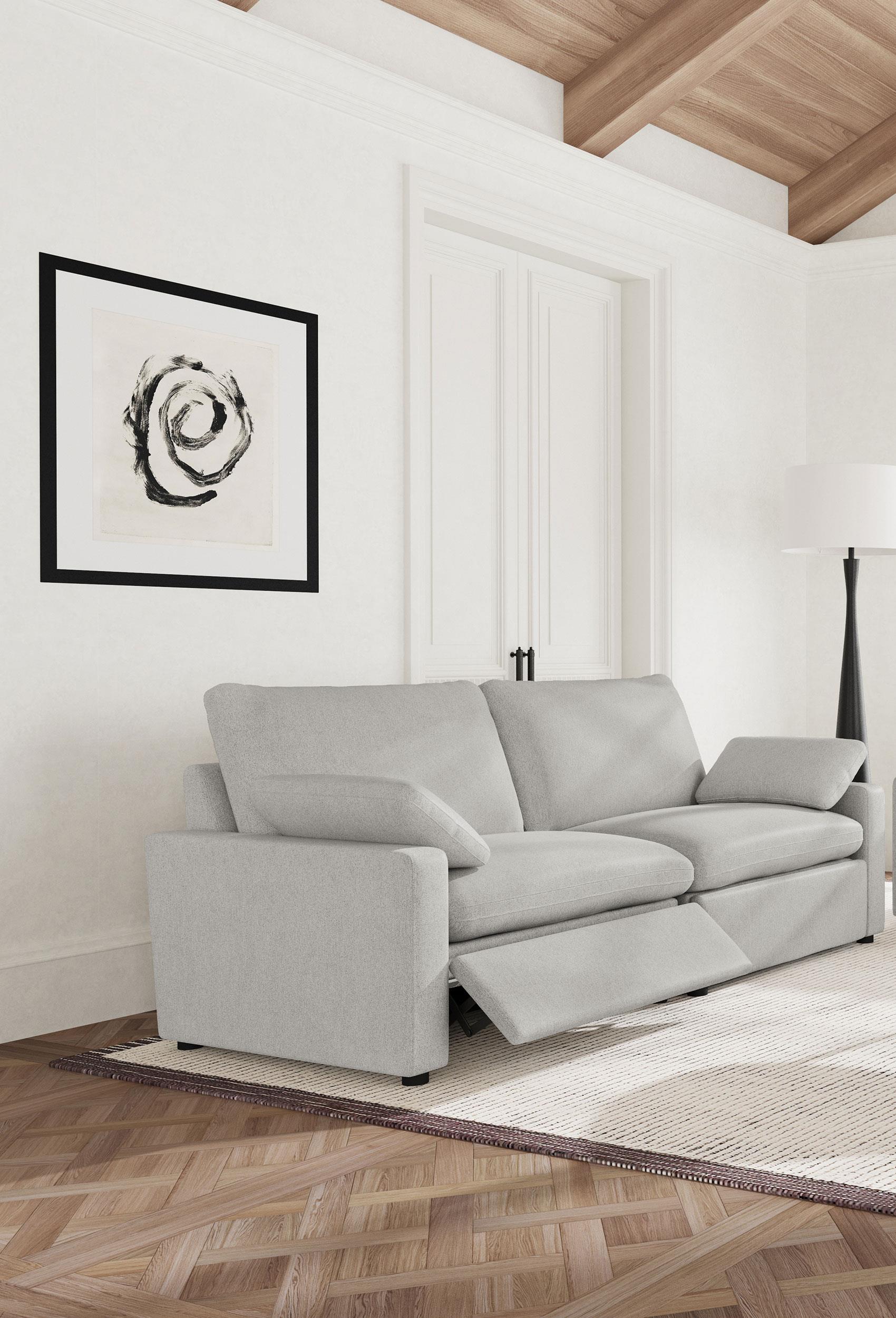 Collins Power Loveseat - Grey