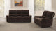 Navarro Reclining Sofa Set in Dark Brown - Coaster Furniture