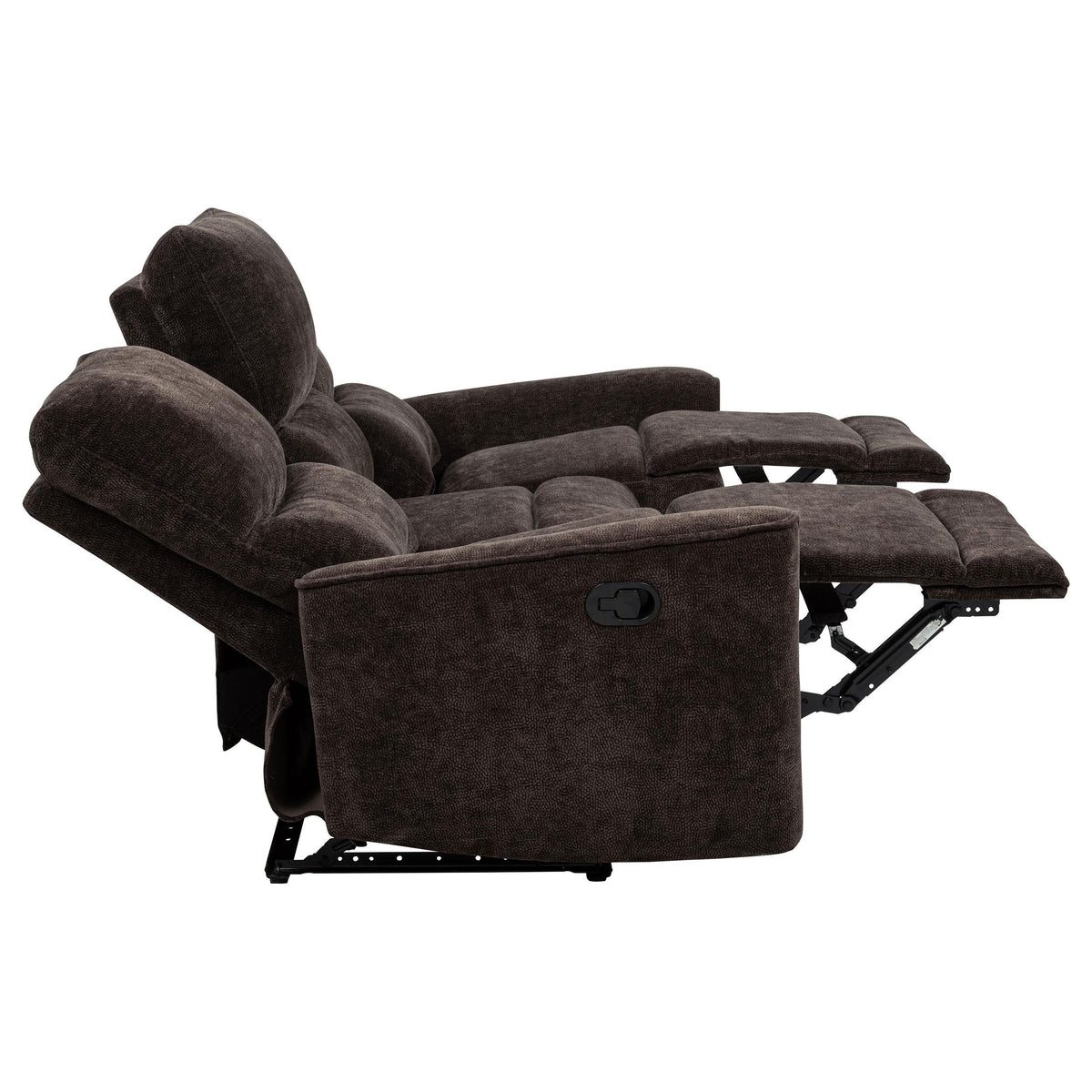 Navarro Reclining Sofa Set in Dark Brown - Coaster Furniture