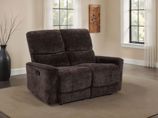 Navarro Motion Loveseat in Dark Brown - Coaster Furniture