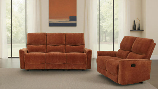 Navarro Reclining Sofa Set in Dark Brown - Coaster Furniture