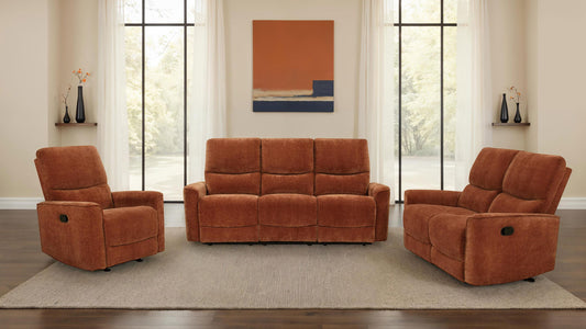 Navarro Reclining Sofa Set in Dark Brown - Coaster Furniture