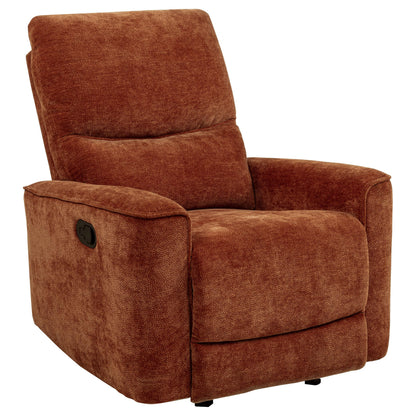 Navarro Glider Recliner in Dark Brown - Coaster Furniture