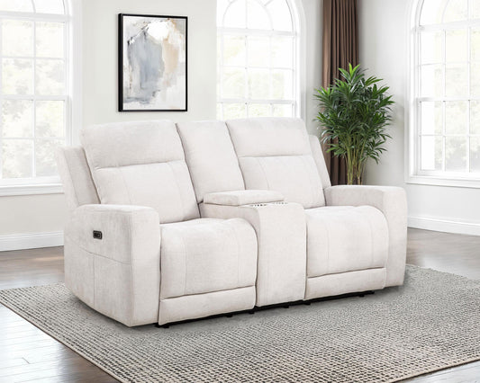 Kennett Power Loveseat in Ivory - Coaster Furniture