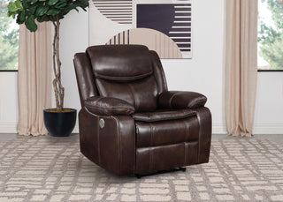 Sycamore Power Recliner - Dark Brown