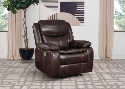 Sycamore Power Recliner - Dark Brown
