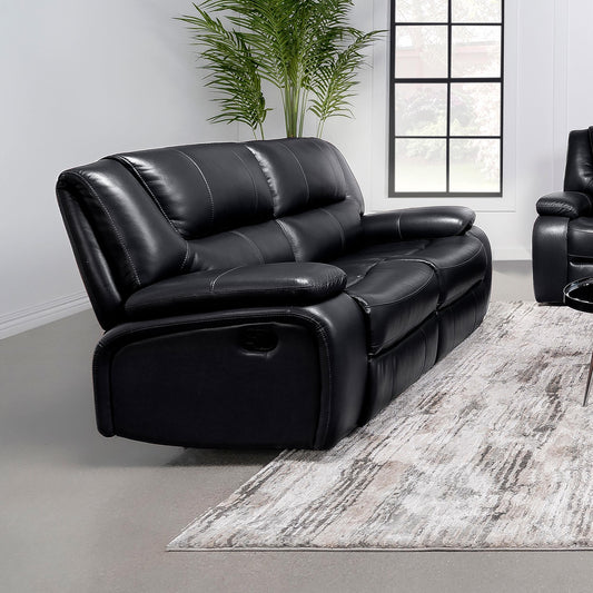 Camila Motion Loveseat in Red - Coaster Furniture