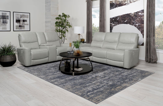 Greenfield Power Reclining 2-Piece Set in Dove Grey - Coaster Furniture