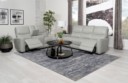 Greenfield Power Reclining 2-Piece Set in Dove Grey - Coaster Furniture