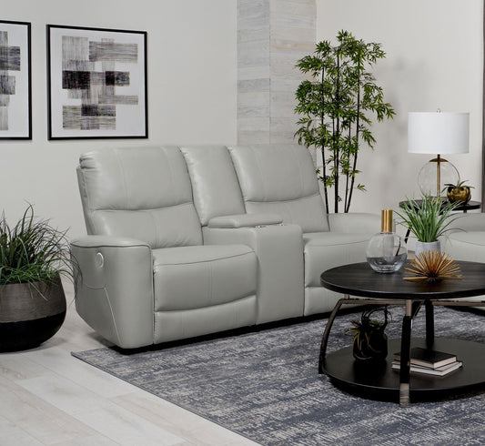Greenfield Power Loveseat in Dove Grey - Coaster Furniture
