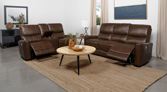 Greenfield Power Reclining 2-Piece Set in Dove Grey - Coaster Furniture