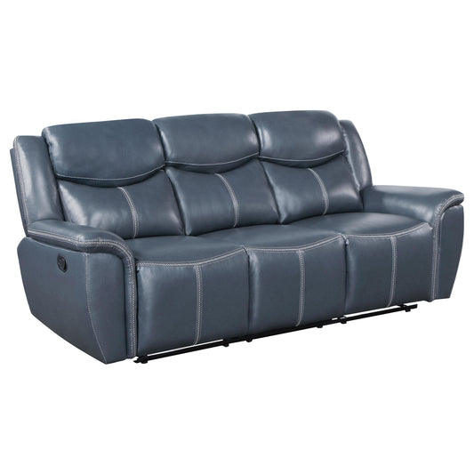 Sloane Motion Sofa in Blue - Coaster Furniture
